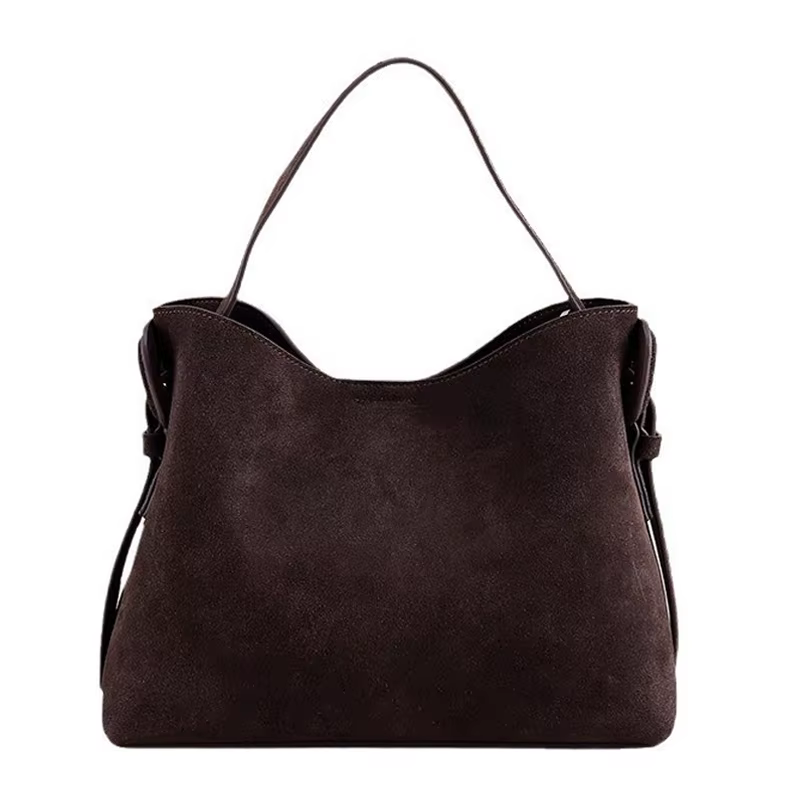Suede Cowhide fashion ladeis shoulder cross brown bags luxury designer women coffe handbags angola red